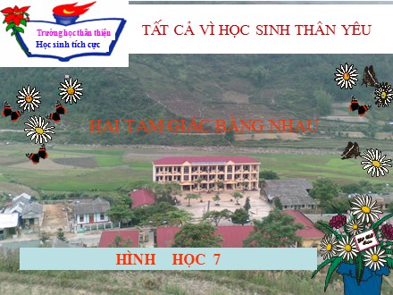 Bài giảng Hình học Lớp 7 - Bài 2: Hai tam giác bằng nhau