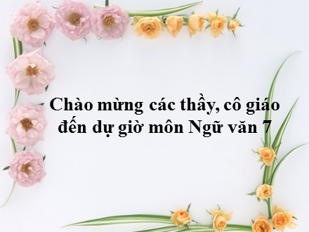 Bài giảng Ngữ văn Lớp 7 - Chủ đề 33: Điệp ngữ