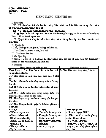 Giáo án Giáo dục công dân Lớp 6, Tuần 3 - Năm học 2017-2018 - Đặng Văn Tùng