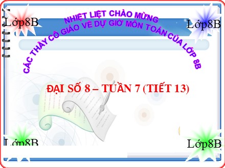 Bài giảng Đại số 8 - Bài 8: Phân tích đa thức thành nhân tử bằng cách phối hợp nhiều phương pháp