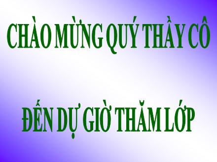 Bài giảng Sinh học 6 - Bài 21: Quang hợp (Tiếp theo)