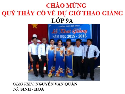 Bài giảng Sinh học 9 - Bài 21: Đột biến gen - Nguyễn Văn Quấn