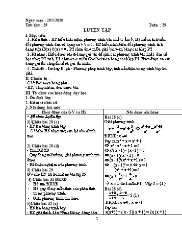 Giáo án Đại số Lớp 6 - Tuần 29 - Năm học 2019-2020 - Huỳnh Văn Giàu