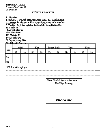 Giáo án Địa lý Lớp 7, Tuần 19 - Năm học 2016-2017 - Đặng Văn Tùng