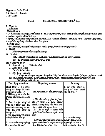 Giáo án Lịch sử Lớp 6, Tuần 13 - Năm học 2016-2017 - Đặng Văn Tùng