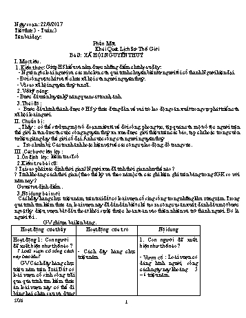 Giáo án Lịch sử Lớp 6, Tuần 3 - Năm học 2016-2017 - Đặng Văn Tùng