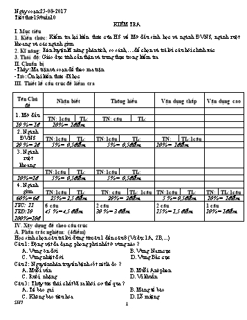 Giáo án Sinh học Lớp 7, Tuần 10 - Năm học 2016-2017 - Nguyễn Loan Anh