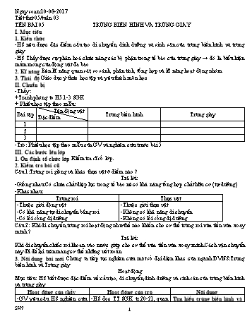 Giáo án Sinh học Lớp 7, Tuần 3 - Năm học 2016-2017 - Nguyễn Loan Anh