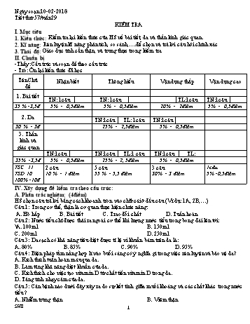 Giáo án Sinh học Lớp 8, Tuần 29 - Năm học 2016-2017 - Nguyễn Loan Anh