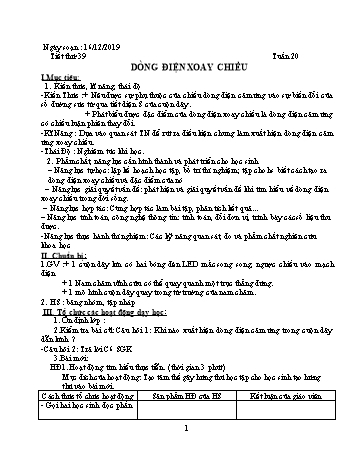 Giáo án Vật lý Lớp 9 - Tuần 39 - Năm học 2019-2020 - Huỳnh Văn Giàu