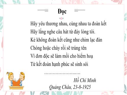 Bài giảng Ngữ văn Lớp 7 (Chân trời sáng tạo) - Bài 2: Bài học cuộc sống - Đọc mở rộng theo thể loại: Chân, Tay, Tai, Mắt, Miệng