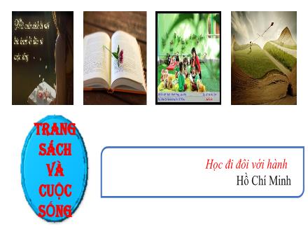 Bài giảng Ngữ văn Lớp 7 (Kết nối tri thức với cuộc sống) - Bài 10: Trang sách và cuộc sống - Tri thức ngữ văn