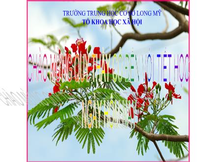 Bài giảng Giáo dục địa phương (Vĩnh Long) Lớp 8 - Chủ đề 4: Một số tập quán trong sinh hoạt hàng ngày của người dân Vĩnh Long