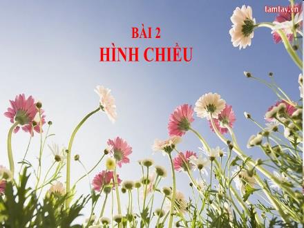 Bài giảng môn Công nghệ 8 - Bài 2: Hình chiếu