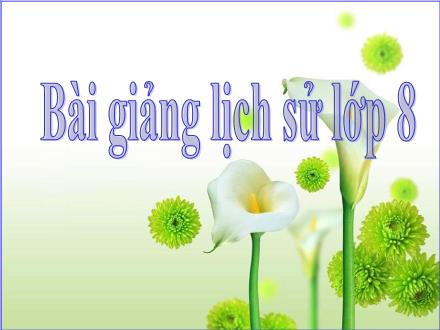 Bài giảng môn Lịch sử 8 - Bài 3: Chủ nghĩa tư bản được xác lập trên phạm vi thế giới