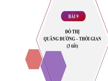 Bài giảng môn Vật lí 7 (Chân trời sáng tạo) - Bài 9: Đồ thị. Quãng đường, thời gian