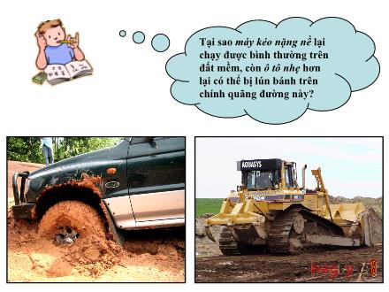 Bài giảng môn Vật lí 8 - Bài 7: Áp suất