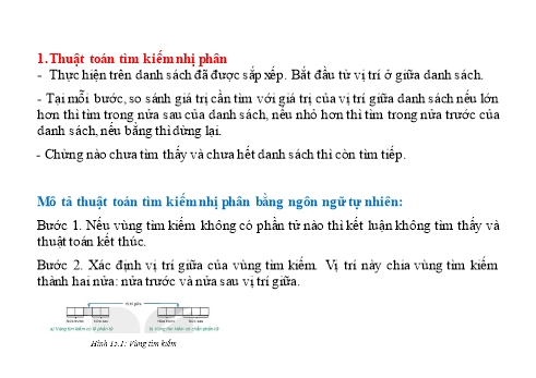 Bài tập ôn tập môn Tin học 7 Sách Kết nối tri thức với cuộc sống - Bài 15: Thuật toán tìm kiếm nhị phân