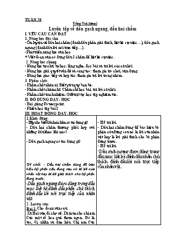 Giáo án môn Tiếng Việt Khối 3 - Tuần 29