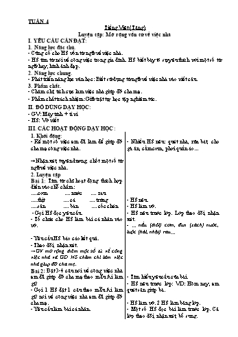 Giáo án môn Tiếng Việt Khối 3 - Tuần 4