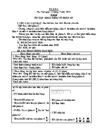 Kế hoạch bài dạy các môn Khối 5 - Tuần 1 - Năm học 2022-2023 - Trần Thị Nhật Bích