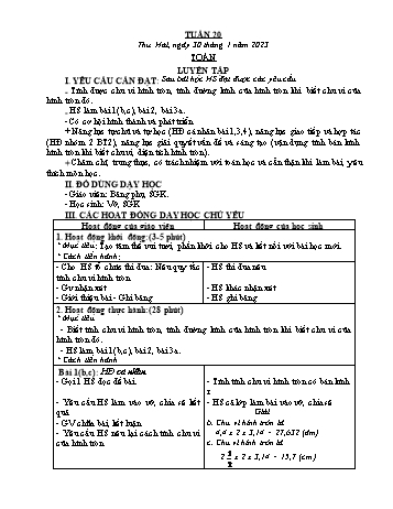 Kế hoạch bài dạy các môn Khối 5 - Tuần 20 - Năm học 2022-2023 - Trần Thị Nhật Bích