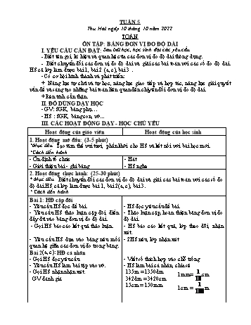 Kế hoạch bài dạy các môn Khối 5 - Tuần 5 - Năm học 2022-2023 - Trần Thị Nhật Bích