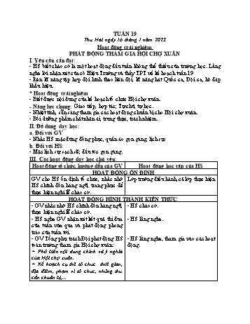 Kế hoạch bài dạy các môn Lớp 2 - Tuần 19 - Năm học 2022-2023 - Nguyễn Thị Hồng