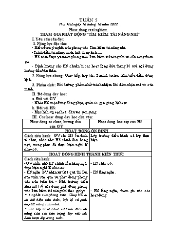 Kế hoạch bài dạy các môn Lớp 2 - Tuần 5 - Năm học 2022-2023 - Nguyễn Thị Hồng
