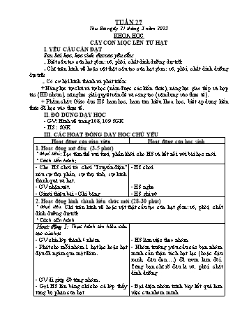 Kế hoạch bài dạy Khoa học & Kĩ thuật Lớp 5 - Tuần 27 - Năm học 2022-2023 - Phạm Thị Bích Liễu