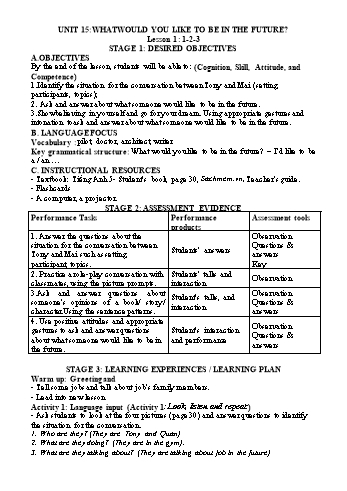 Kế hoạch bài dạy Tiếng Anh Lớp 5 - Tuần 25 - Năm học 2022-2023 - Trần Thị Hương